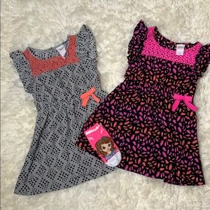 Bundle of Two Toddler Dresses with extra Socks